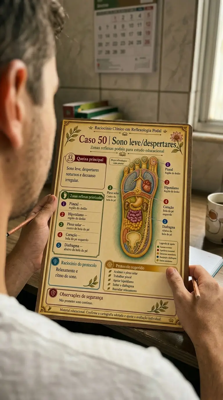 Estudo do caso 50 sobre sono leve e despertares