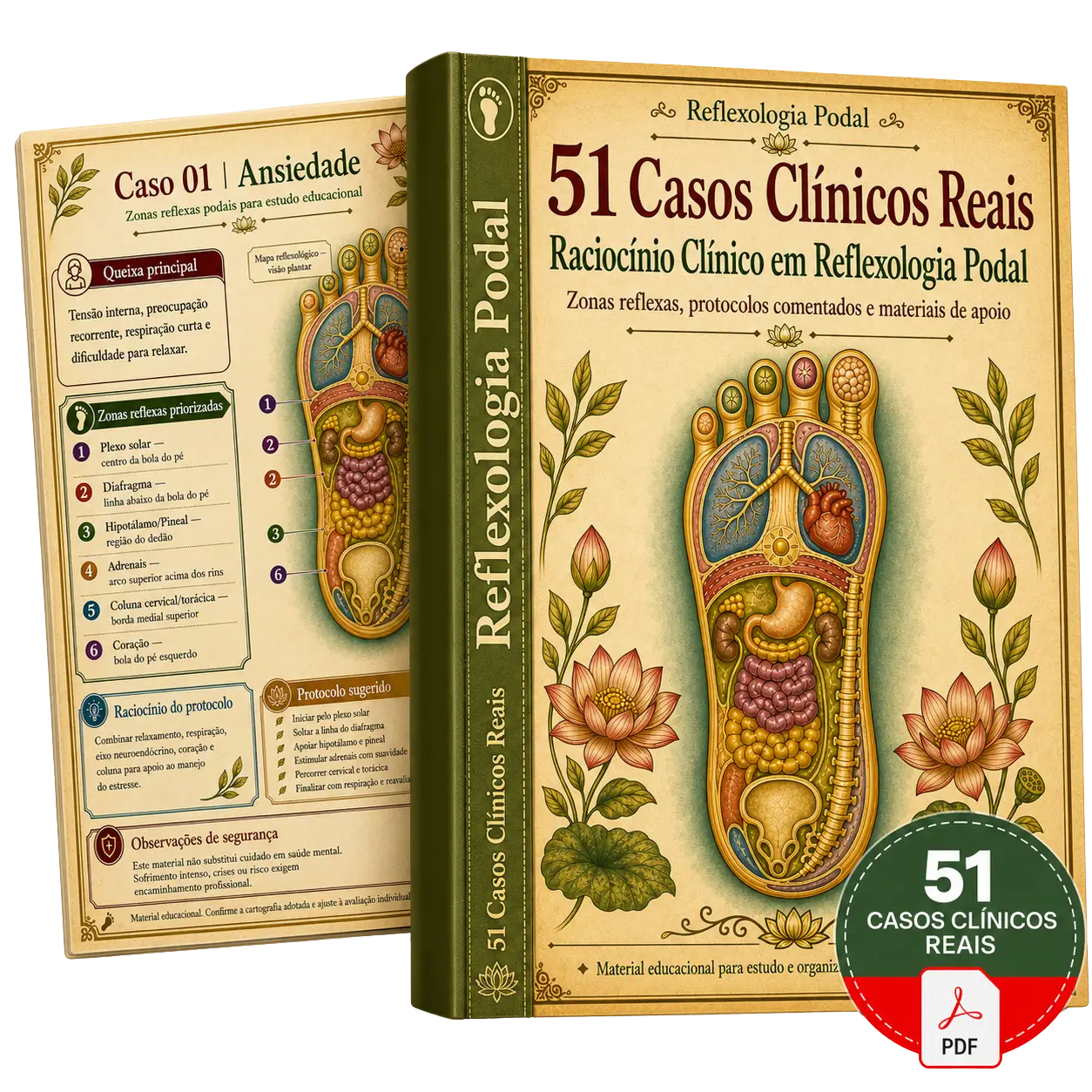Plano basico - 51 Casos Clinicos Reais de Reflexologia Podal